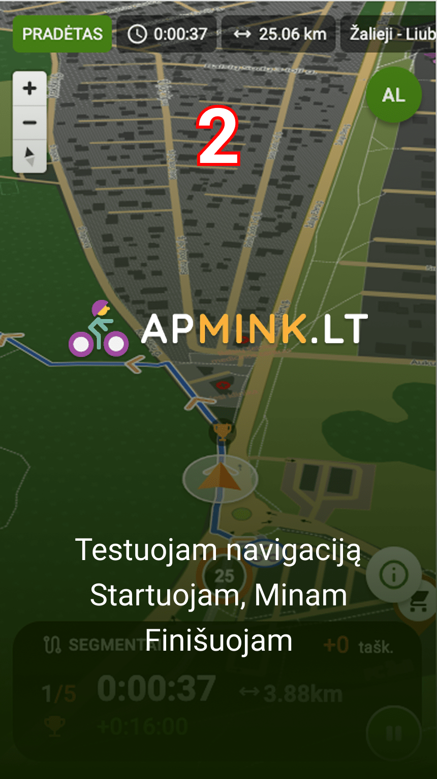#2 | Kaip naudotis Apmink.lt žemėlapiu, pradėti ir įveikti maršrutą